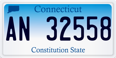CT license plate AN32558