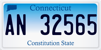 CT license plate AN32565