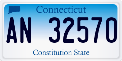 CT license plate AN32570