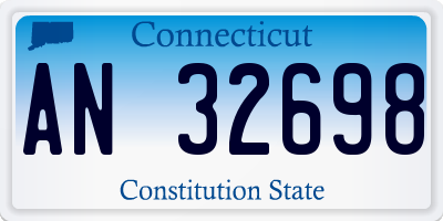 CT license plate AN32698