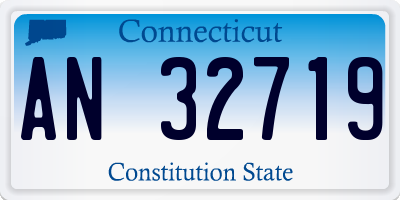 CT license plate AN32719