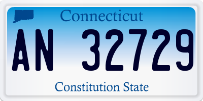 CT license plate AN32729