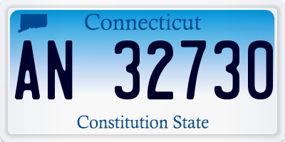 CT license plate AN32730