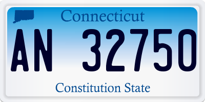 CT license plate AN32750