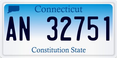 CT license plate AN32751