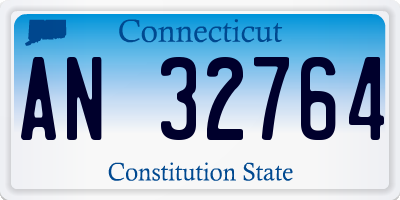 CT license plate AN32764