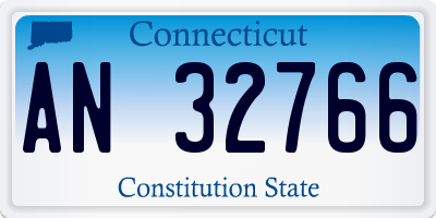 CT license plate AN32766