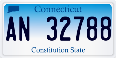 CT license plate AN32788