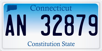 CT license plate AN32879