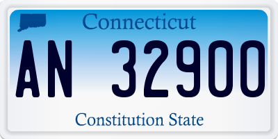 CT license plate AN32900
