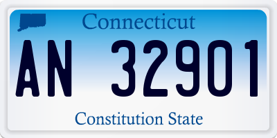 CT license plate AN32901