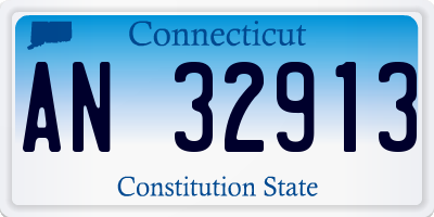 CT license plate AN32913