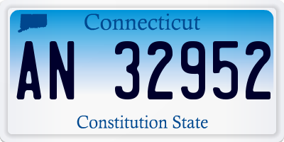 CT license plate AN32952