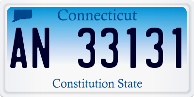 CT license plate AN33131