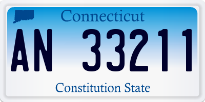 CT license plate AN33211