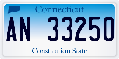 CT license plate AN33250