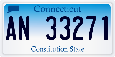 CT license plate AN33271