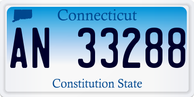 CT license plate AN33288