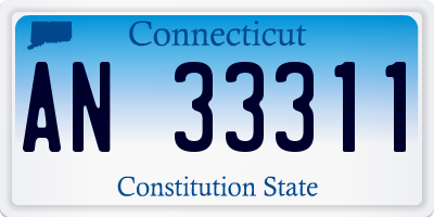 CT license plate AN33311