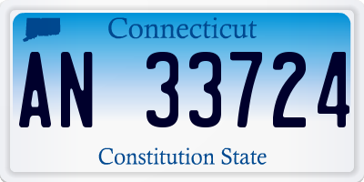 CT license plate AN33724