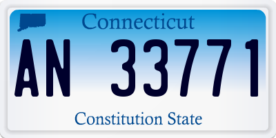 CT license plate AN33771