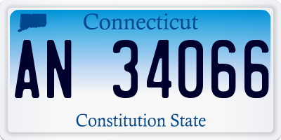 CT license plate AN34066