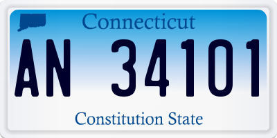 CT license plate AN34101