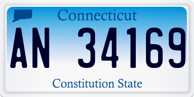 CT license plate AN34169