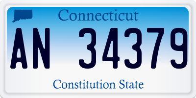 CT license plate AN34379