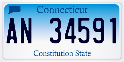 CT license plate AN34591