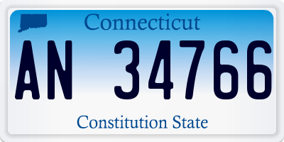 CT license plate AN34766
