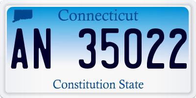 CT license plate AN35022