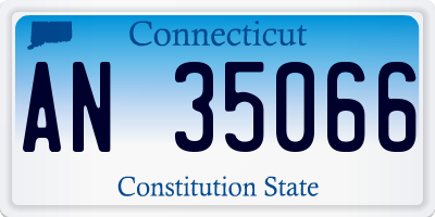 CT license plate AN35066
