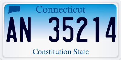CT license plate AN35214