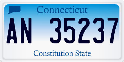 CT license plate AN35237