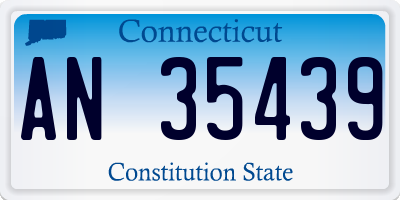 CT license plate AN35439