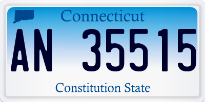 CT license plate AN35515