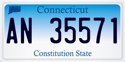 CT license plate AN35571