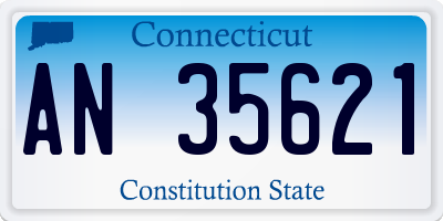 CT license plate AN35621