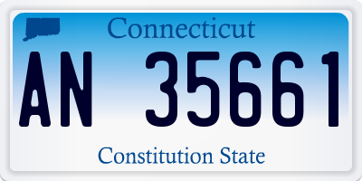 CT license plate AN35661