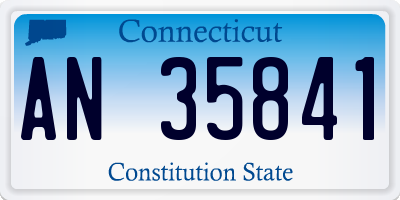 CT license plate AN35841