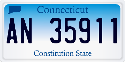 CT license plate AN35911
