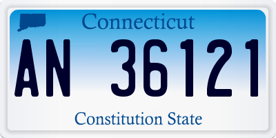 CT license plate AN36121