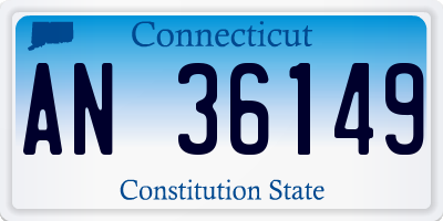 CT license plate AN36149