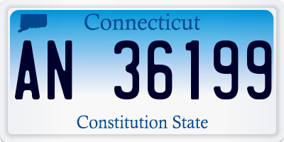 CT license plate AN36199