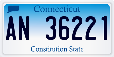 CT license plate AN36221