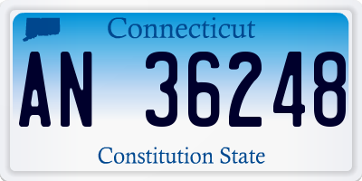 CT license plate AN36248
