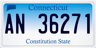 CT license plate AN36271