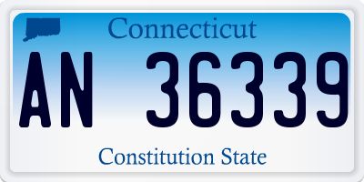 CT license plate AN36339