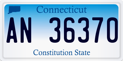 CT license plate AN36370